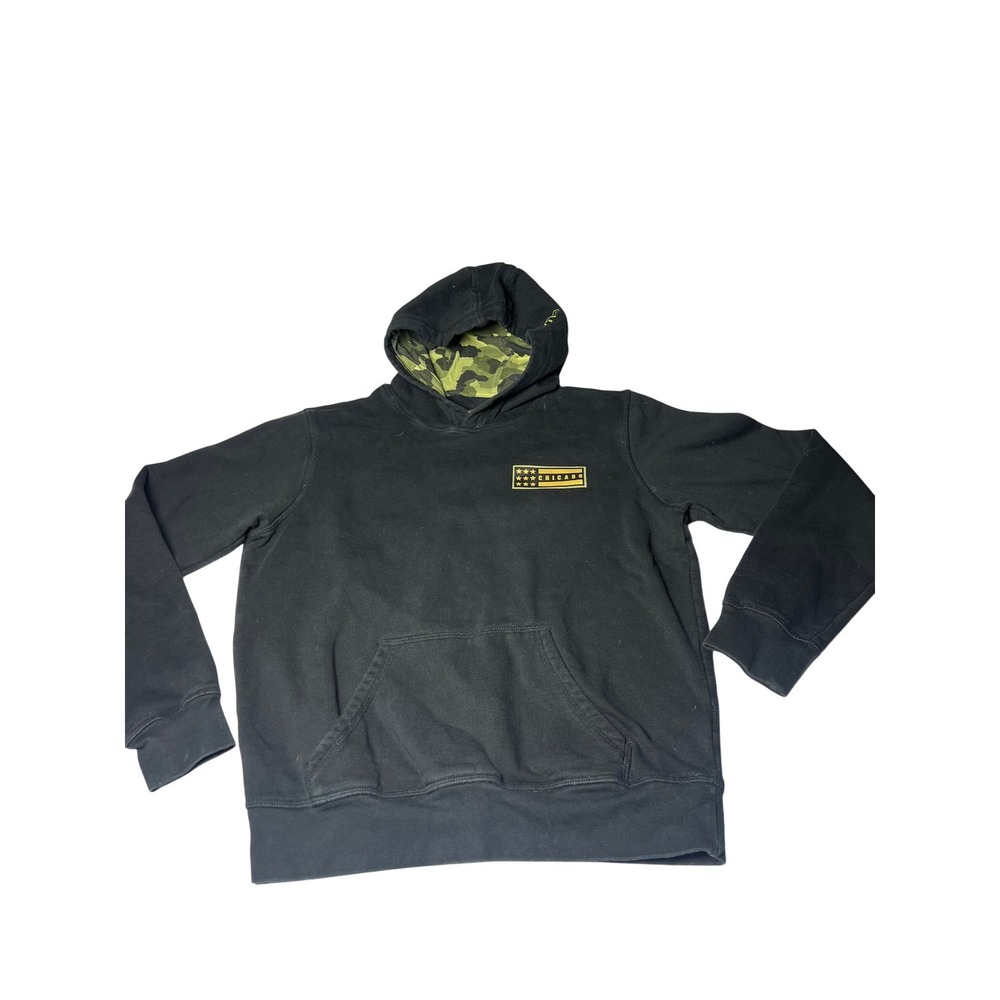 Chicago‎ Cubs Baseball Stars Camo Lined Hoodie Black Size M